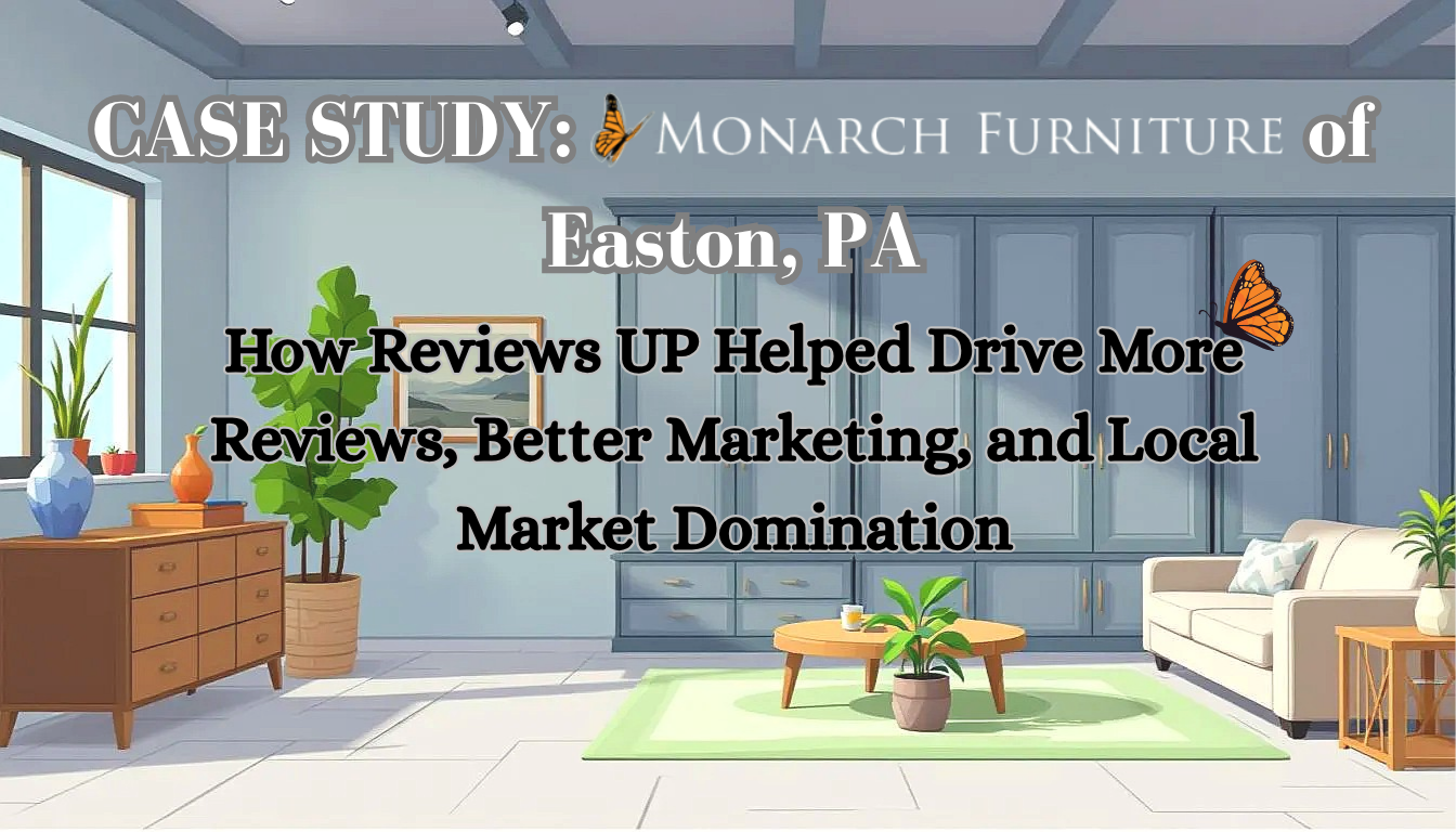 CASE STUDY: Monarch Furniture of Easton, PA - How Reviews UP Helped Drive More Reviews, Better Marketing, and Local Market Domination